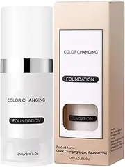 Foundation Color Changing Makeup | Makeup Base Concealer | Longwear Hydrating Liquid Foundation for Sensitive Mature Oily Combination Skin
