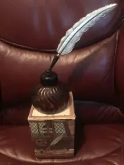 Vintage Avon "Windjammer" Ink Well After Shave Bottle/Decanter - New Old Stock