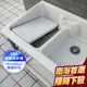 84*59CM雙槽式塑鋼水槽(不鏽鋼腳架) 洗衣槽 洗碗槽 洗手台 水槽 流理台【FS-LS005CH】HB