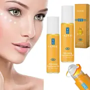 unbrand Anti-Wrinkle Eye Essence Oil, VC Eye Essence Oil, Reduce Eye Bags & Dark Circle, Firming Anti-Aging Eye Serum with Rollerball Essence 2PCS