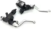 for Y&AMAHA Universal CNC Motorcycle Brake Clutch Pump Lever Hydraulic Master Cylinder Accessories 7/8" 12.7mm Piston Motorcycle Brake Clutch Levers(Y)
