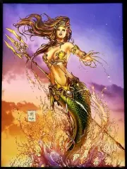 Little Mermaid by Mike Krome 12x16 FRAMED Art Print Zenescope Grimm Fairy Tales