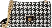 [Kate Spade New York] Evelyn Sequin Houndstooth Fabric Medium Convertible Shoulder Bag