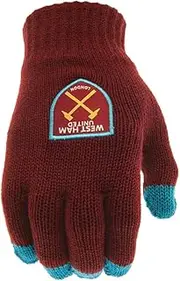 West Ham United FC Unisex Adult Touch Screen Winter Gloves