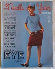 Vintage 1960s Needle & Yarn KNITTING PATTERN Magazine 8 Womens Mens Winter ©1966