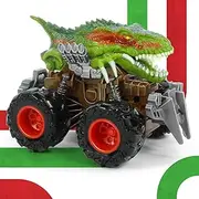 Oriate Dinosaur Monster Truck Car Toy for Children 3-18 Years, Velociraptor Design, Friction Powered, 360° Rotation, 3.39 x 4.53 x 3.94 inches