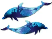 1.2m Large Dolphin decals high quality for motorhome, boat Automotive