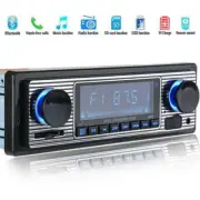 Car Radio Vintage Wireless Bluetooth MP3 AUX USB FM Stereo Audio Multimed Player