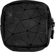 [Lotsdonxia] Auntie Towel Storage Bag Mesh PU Organize Bag for Portable Use Suitable for Storing Cosmetics, Coin Pouch, Sanitary Napkins（Black）, Multicolor, Pantyliners