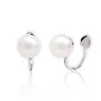 在飛比找蝦皮購物優惠-【YUME】純銀夾式-單顆珍珠耳環(6mm)
