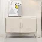 Buffet Sideboard Metal Cabinet SWEETHEART White Storage Furniture Home Dec MI-WH