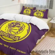 v2959 Bed Sheets Hapoel Holon Basketball Bedding Set Duvet Cover Bed Set Quilt Cover Pillowcase Comforter king Queen Size Boys Adult Bedding 3-Piece B