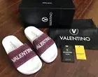 LADIES VALENTINO SIGNATURE POOL SLIDES (7) NEW IN BOX