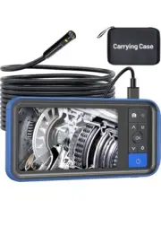 Dual Lens Endoscope Borescope, Teslong 4.5" HD Snake Inspection Camera with