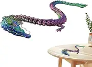 Articulated Dragon 3D Printed,Flexible Joint Articulated 3D Printed Dragon - Colorful Desk Fidget Toy, Models, Animal Figurines for Boys, Girls, Men, Adults
