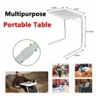 Portable Folding Table Adjustable TV Tray Dinner Table Laptop Fodable Bed Desk