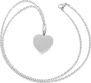 BESPORTBLE Pet Memorial Urn Necklace Elegant Heart Shaped Stainless Steel Pendant for Ashes of Dog Cat Human Teardrop Keepsake Jewelry for Cherished Remembrance and Stylish Storage
