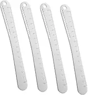 LIGIGWASH 4PCS Stainless Steel Dumpling Stuffing Spoons with Long Handle Portable Butter Jam Spreaders Precision Kitchen Tools for Mixing and Spreading Essential for Home Restaurant Use