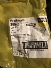 Viega MegaPress G Reduer Carbon Steel Smart connect Technology 25946