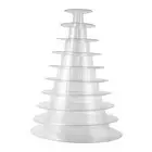 10 Tier Tower Macaron Macaron Display Stand Round Cake Stand PVC Tray6903