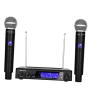 Wireless Microphone System Dynamic Handheld Microphones,150 Ft Operating