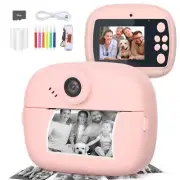 Mafiti Kids Camera Instant Print Kids Camera Toy with 48MP Photo 1080P Video ...