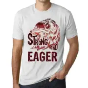 Men's Graphic T-Shirt Strong Wolf And Eager Eco-Friendly Limited Edition