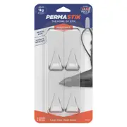 Permastik Large Clear Urban Hooks - 4 Pack