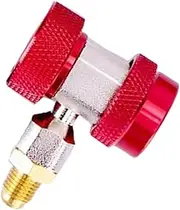 Quick Coupler Access Tee - R134A Manifold Gauge Adapters | Quick Precise Adjustable Connector for Automotive Auto RV Use