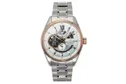 Orient Star Contemporary Stainless Steel Skeleton Ivory Dial Automatic RE-AV0123G 100M Men's Watch