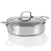 Stanley Rogers Matrix Non-Stick 28cm / 4.5L Chefs Pan With Lid