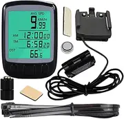 Mlllokfki Cycling Speedometer Odometer, LCD Display Odometer, Multifunctional Computer, Cycling Odometer Display, Portable Bikes Speedometer, Clear Data Odometers for Bikes