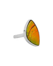 Tiramisu Silver 4.70 ct. tw. Ammolite Ring