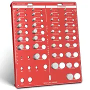 42 Nut and Bolt Thread Checker, Bolt Size and Thread Gauge, Screw Identifier ...