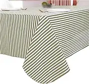 Heavy Duty Vinyl Tablecloth with Flannel Backing Waterproof Oil-Proof PVC Table Cloth Stain-Resistant Wipeable Rectangle or Square Table Cover for Indoor and Outdoor 60X84 Inch