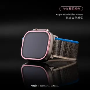 HODA 霧面磨砂 AR抗反射 玻璃貼 鈦合金保護框 Apple Watch Ultra 49 mm (10折)