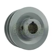 Cast Iron 3.5" Dual Groove Pulley Belt B Section 5L Shaft with 7/8" Sheave