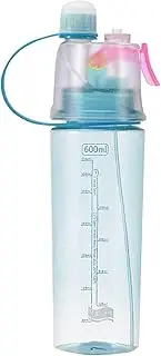 Misting Bottle, 2-in-1 Refillable Mist Spraying Bottle, 600ml Mist Water Bottle With Handle, Pc Portable Misting Water Bottle, Mist And Sip Function With Leakproof Spout Bottle For Adult & Kid