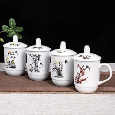 1円～ 錫製 乾茂號造 梅花式図替茶托 5客セット 茶道具 中古