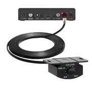 Car Amplifier Volume Control Cable with Stereo Bass Knob Dashboard Mount Gain Regulator Cord for Aud Black
