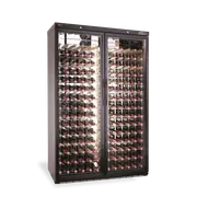 Williams Wine Cabinet - Two Door Black Upright Wine Display Refrigerator