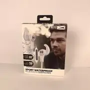 Altec Lansing Sport Waterproof Bluetooth Earphones (White) New In Box