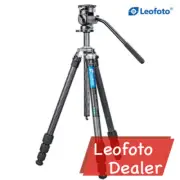 Leofoto LO-224C+BV-1R CF Video Tripod Kit with Tilt Column & Fluid Head