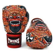 Twins Barong Leather Muay Thai Boxing Gloves Sparring Mitts Training Fight