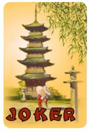 Mah Jongg Jong Mahjong 10 Joker Stickers Pagoda - Set #565 ** Free Shipping **
