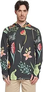 [Caihoyu] Men's UPF 50 Long Sleeve Hooded Sun Shirt + Men's Quick Dry Sun Shirt