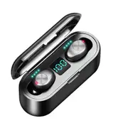 Digital Display Led Breathing Light Tws Binaural Call Bluetooth Headset Digital Display Button Version