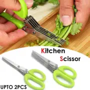 Multi purpose Kitchen Scissors Stainless Steel Herb Scissors Vegetables Chopper
