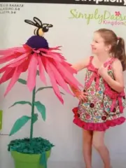 Simplicity Sewing Pattern 1825 Girls Childs Dress Bag Size 3-8 Uncut Daisy