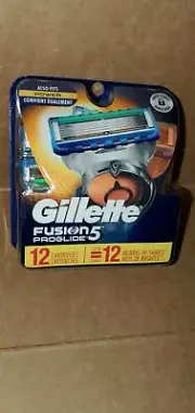 Gillette Fusion 5 Proglide Mens Razor Cartridge 12 Pack, New Genuine